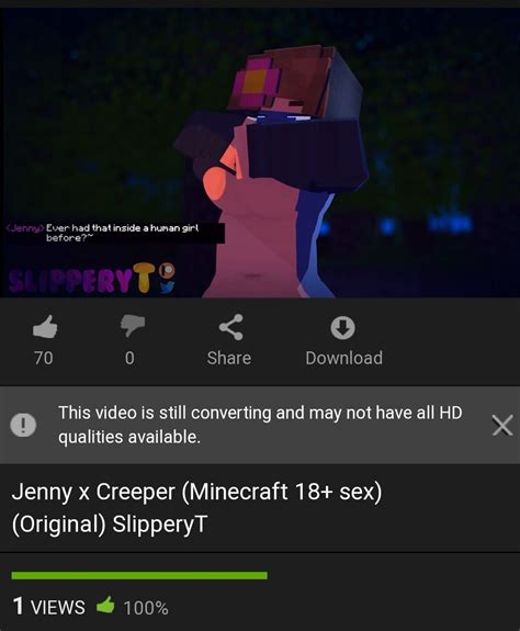 jenny x creeper slipperyt|Watch Jenny x Creeper [SlipperyT] video